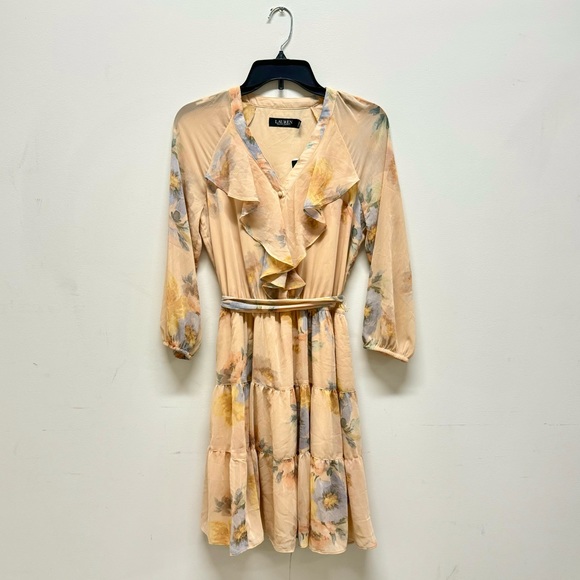 Lauren Ralph Lauren Georgette Ruffle Mini Dress - Picture 1 of 5